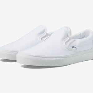 Vans White Skate Asher Slip On Shoes